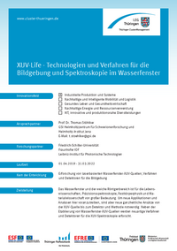 XUV Life Technologien und Verfahren für die Bildgebung und Spektroskopie im Wasserfenster