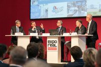 Discussion forum at the EXPO REAL in Munich.