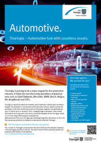 Factsheet Automotive in Thuringia