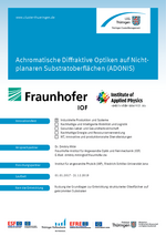 Achromatische Diffraktive Optiken auf Nichtplanaren Substratoberflaechen (ADONIS)