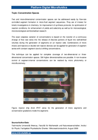 Concentration spaces