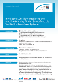 IntelligEnt Künstliche Intelligenz und Machine Learning für den Entwurf und die Verifikation komplexer Systeme