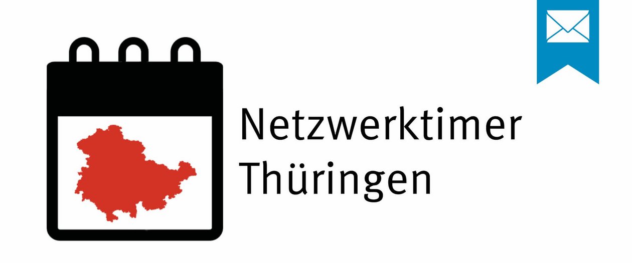 Netzwerktimer Thüringen Kalender mit der Landkarte Thüringen statt Kacheln für die Tage, Netzwerktimer Thüringen