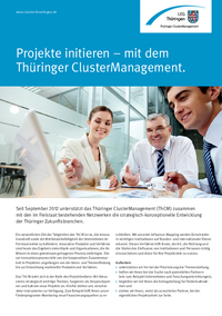 Projekte initiieren – mit dem Thüringer ClusterManagement