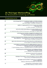 Posterübersicht Werkstofftag 2025