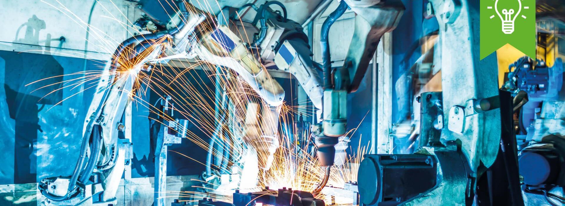 Automatisierte Metallverarbeitung durch Roboter in der Fertigung